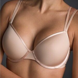 NWT Le Mystere Nude Linguine Underwire Contour Bra Size 32F